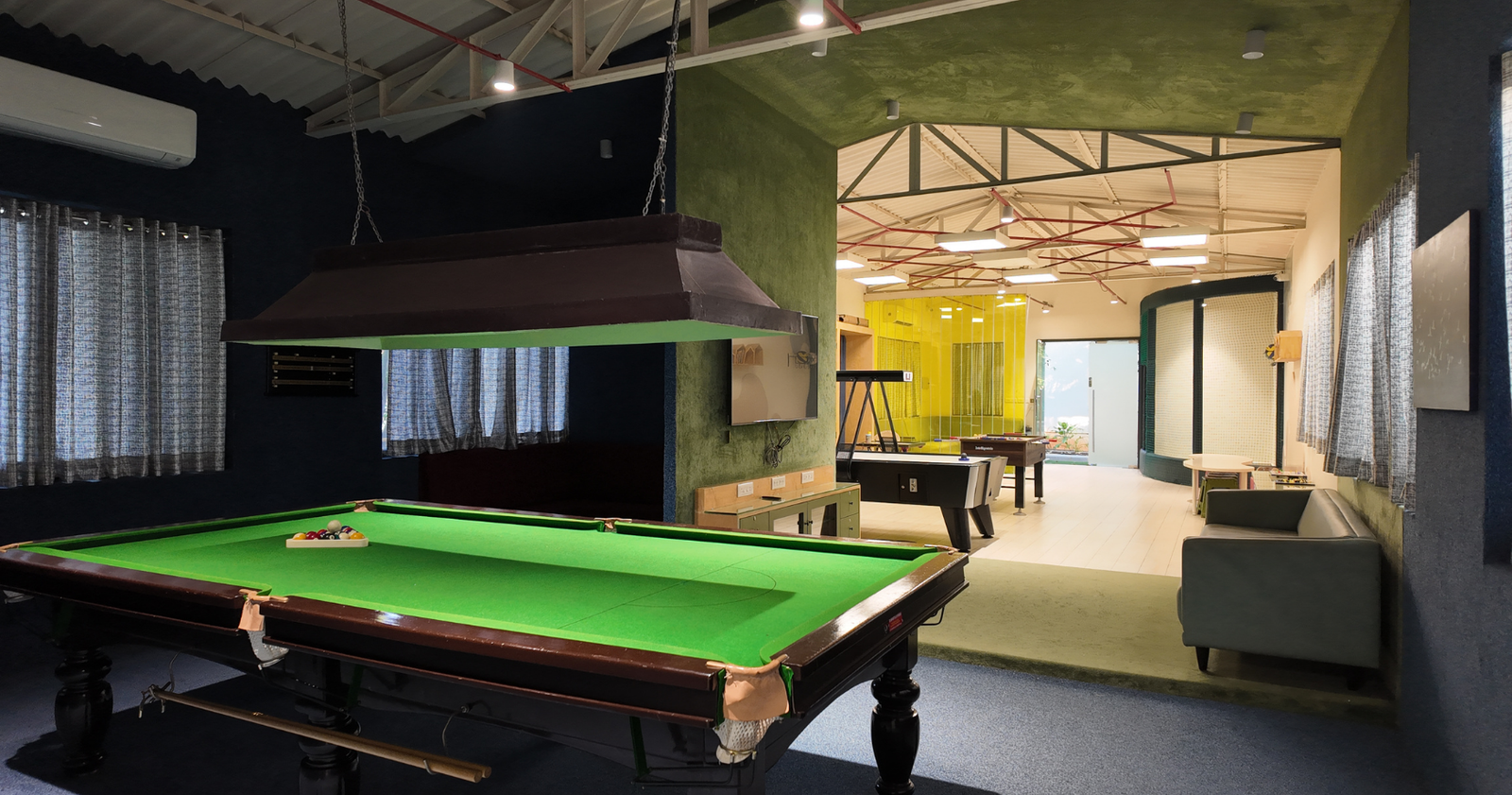 Indoor games area at Marbella Farms and Resort