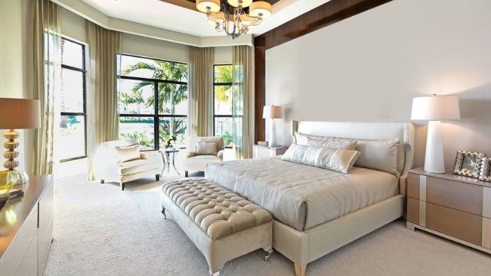 Master bedroom at Marbella Suites