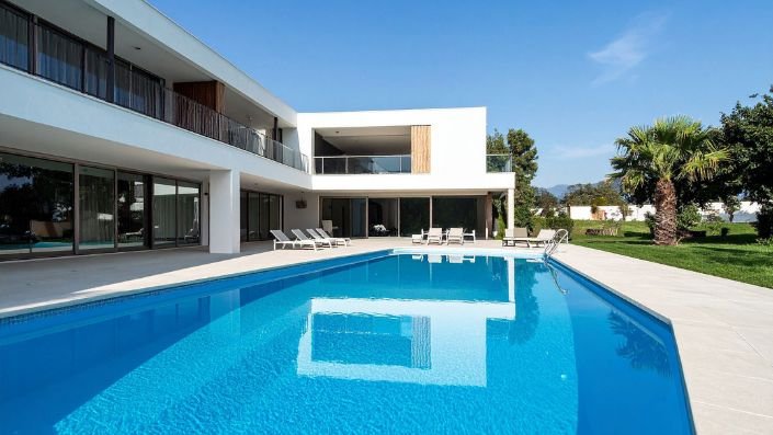 Spacious interiors at the villa