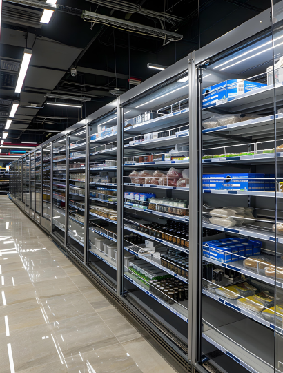 Industrial refrigeration racks